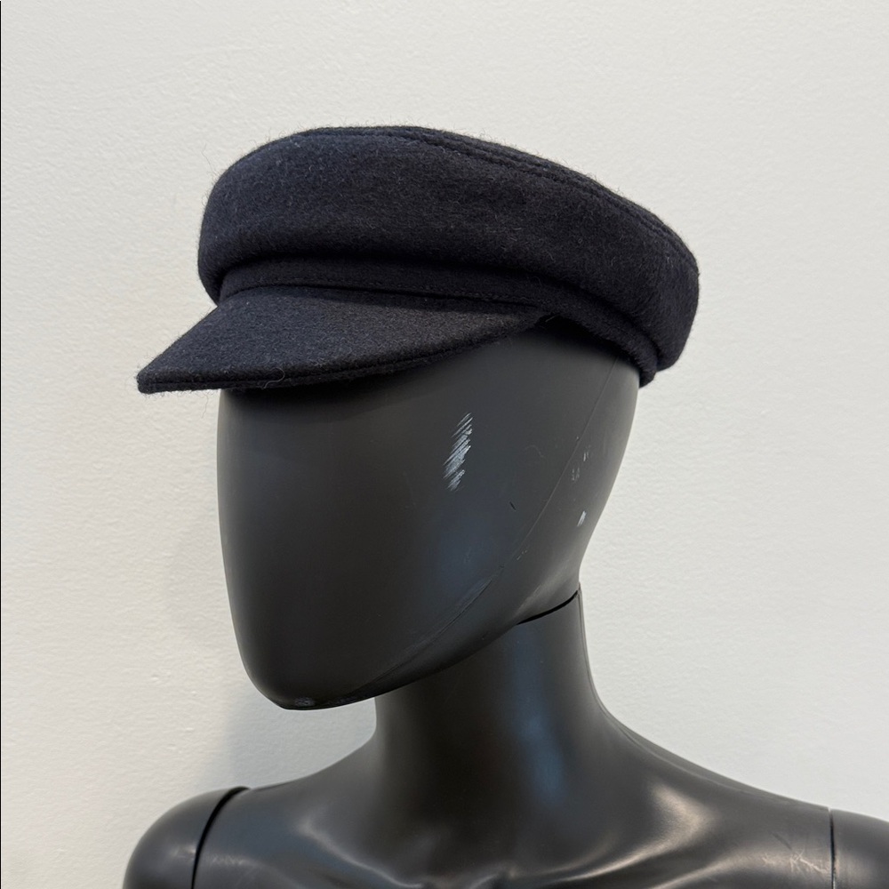 Isabel Marant Wool Cap Black Paris Chic Baker Boy Hat Net-a-Porter